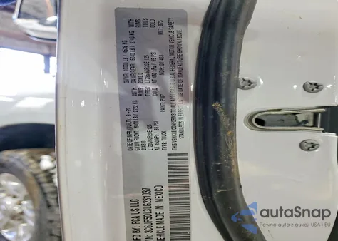 2020 Ram 2500 Big Horn z USA, uszkodzony, nr VIN 3C6UR5DL3LG231037